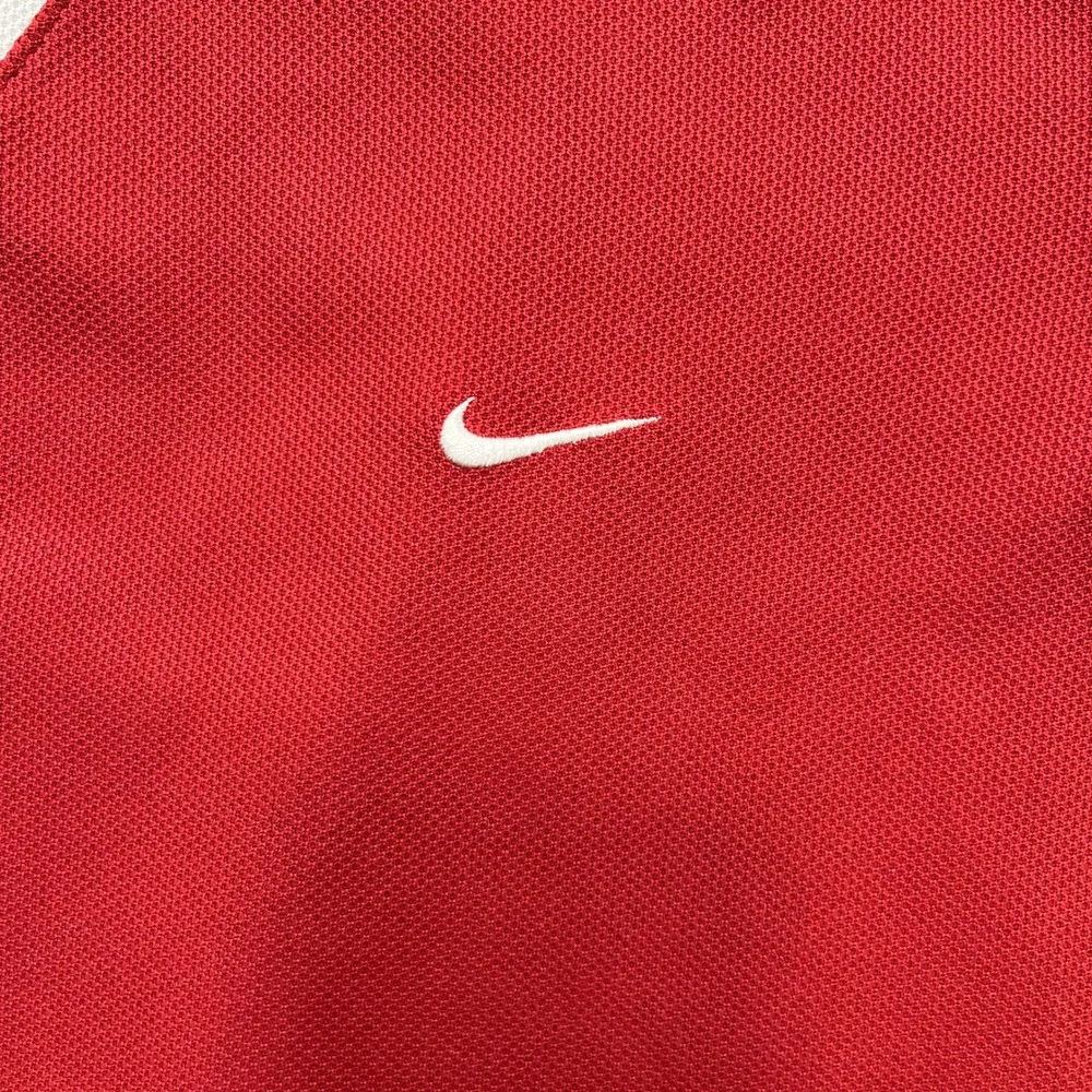 Nike Team Polo Shirt Oklahoma Sooners Dri-FIT Team Crimson Red White Mens XL